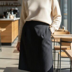 Vintage Classic Christian Dior The Suit Pinstriped Pencil Skirt Size12